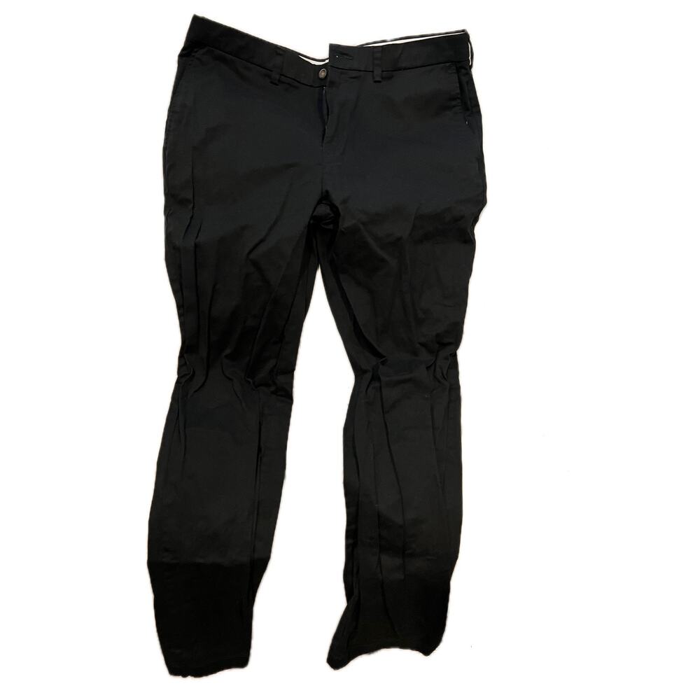 George Black Flat Font Dress Pants Mens 36x34